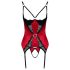 Cottelli - pitsiline push-up ülaosa komplekt (punane) - M