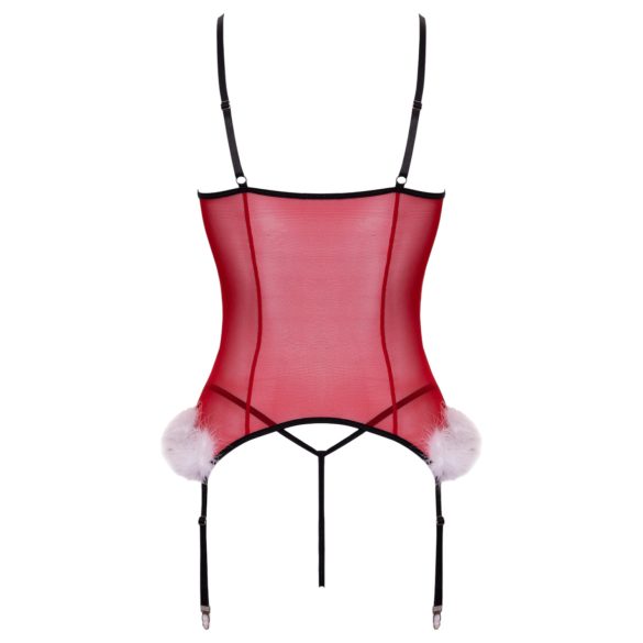 Cottelli - jõululine pesukomplekt - punane - L/XL