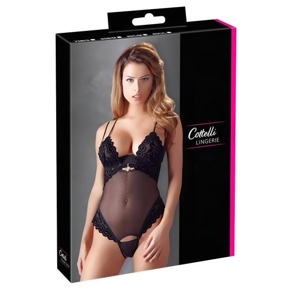 Cottelli - Sametiselt mitmekülgne bodi (must) - 85C/L