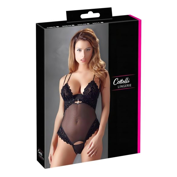 Cottelli - Sametiselt mitmekülgne bodi (must) - 85C/L