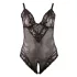 Cottelli Plus Size - pitsist bodi - must - XXXL