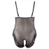 Cottelli Plus Size - pitsist bodi - must - XXXL