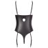 Abierta Fina - sädelev avatud pitsiga body (must) - 80B/M