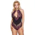 Cottelli Plus Size - naiste bodi - lillemuster - must-lilla