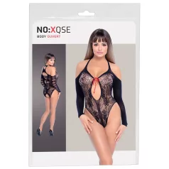 NO:XQSE - must lipsukesega bodi, pikkade varrukatega (S-L)