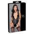 Cottelli Bondage - pitsiline kaelarihmaga body (must) - L