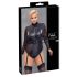 Cottelli Bondage Plussis - pitskäistega body (must) - 2XL