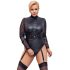 Cottelli Bondage Plussis - pitskäistega body (must) - 2XL