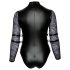 Cottelli Bondage Plussis - pitskäistega body (must) - 2XL