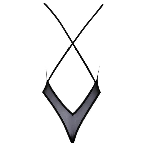 Suudlev - roosa tikandiga keha (must)