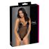 Cottelli - tikitud avatud pitsist body (must-lilla)