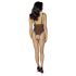 Cottelli - tikitud avatud pitsist body (must-lilla) - L