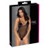Cottelli - tikitud avatud pitsist body (must-lilla) - L