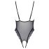 Cottelli - tikitud avatud pitsist body (must-lilla) - L