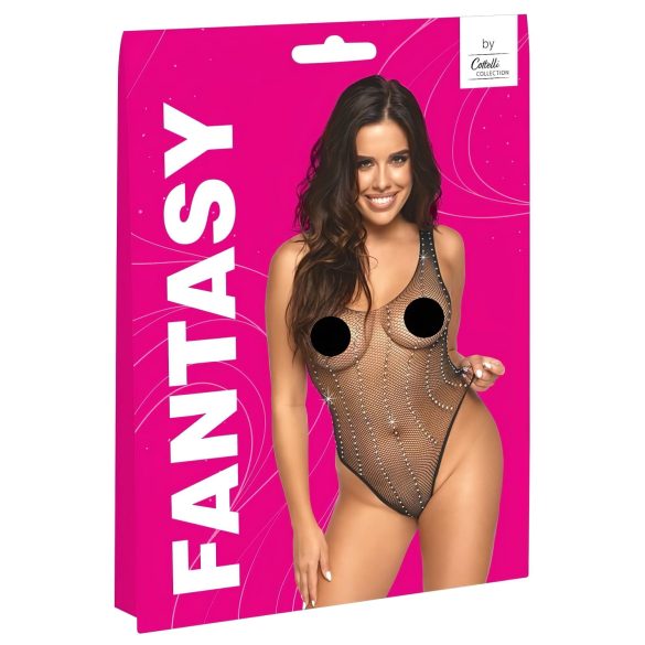 Cottelli - võrkbodii strassidega - must - S-L