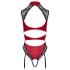 Cottelli - pitsiline kaelapandlaga body (punane) - M