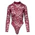 Cottelli - läbipaistev pitsist body (punane) - L
