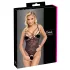 Cottelli - läbipaistev avatud pitsist body - must - M