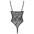 Cottelli - läbipaistev avatud pitsist body - must - XL