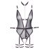 Cottelli Bondage - lahtine pesu ja käeraud (must) - XL