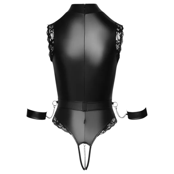 Cottelli Bondage - avatud rinnahoidjaga bodi - must - M