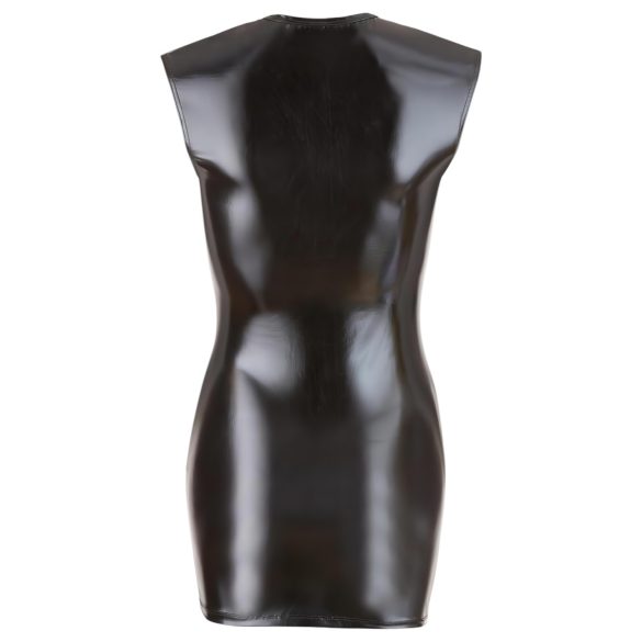 Cottelli - varrukateta läikiv peokleit - must - XL