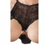 Abierta Fina - minikleit - läikiv disain - must - XL