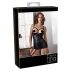 Abierta Fina - satiinist push-up kleit (must)