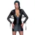 Cottelli Bondage - lakkkleit sidumisrihmaga - must - M