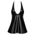 Noir - maotekstiilmustriga minikleit (must) - M