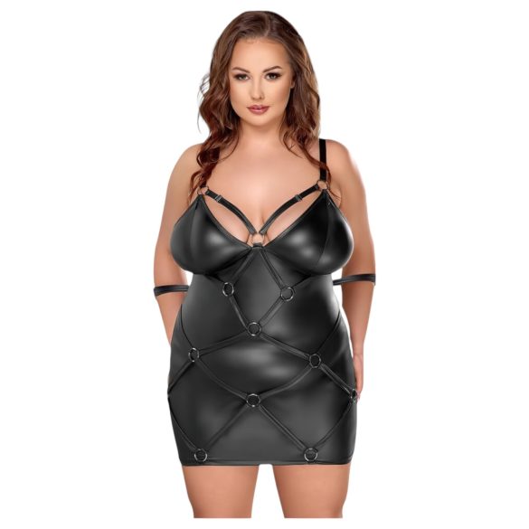 Cottelli suurele - kleit käeraudadega (must) - 2XL