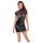 Noir - läikiv korsetikleid pitspluusiga (must) - M