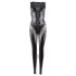 Cottelli - läikiv lateksist varrukateta catsuit - must - L