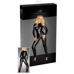 Noir - läikiv pikkade varrukatega catsuit - must - M