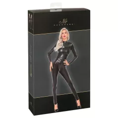 Noir - pikknahkjas naiste kombinesoon - pikk, must - XL