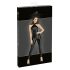 Noir - läikiv lukuga jumpsuit (must) - XL