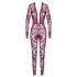 Noir Kink Royal - läbipaistev catsuit - punane