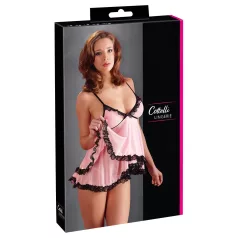 Cottelli - babydoll - pitsist ja volangidega - must - XL