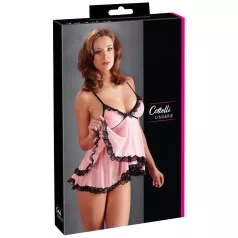 Cottelli - babydoll - pitsist ja volangidega - must - XL