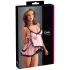 Cottelli - babydoll - pitsist ja volangidega - must - XXL