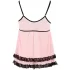 Cottelli - babydoll - pitsist ja volangidega - must - XXL