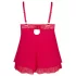 Cottelli Plus Size - pitsist babydoll suur suurus - punane - 2XL