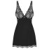 Obsessive Luvae - lilleline ja särav öösärk ning stringid (must) - L/XL