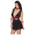 Cottelli Bondage - kaelapael pitsist babydoll (must)
