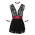 Cottelli Bondage - kaelapael pitsist babydoll (must)