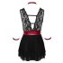 Cottelli Bondage - kaelapael pitsist babydoll (must)