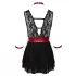 Cottelli Bondage - kaelapael pitsist babydoll (must) - M