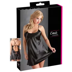 Cottelli - satiinist öösärk - must - XL