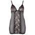 Cottelli suuruses pitsiline läbipaistev öösärk (must) - 3XL