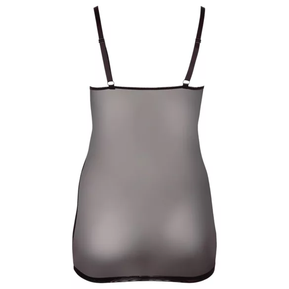 Cottelli Plus Size - pitsist läbipaistev öösärk - must - 4XL